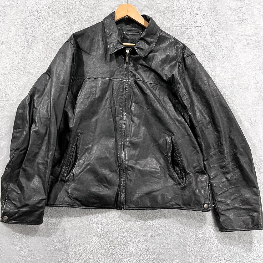 VTG Wilsons M Julian Leather Jacket‎ Men's XL Black Aviator Thinsulate Lined